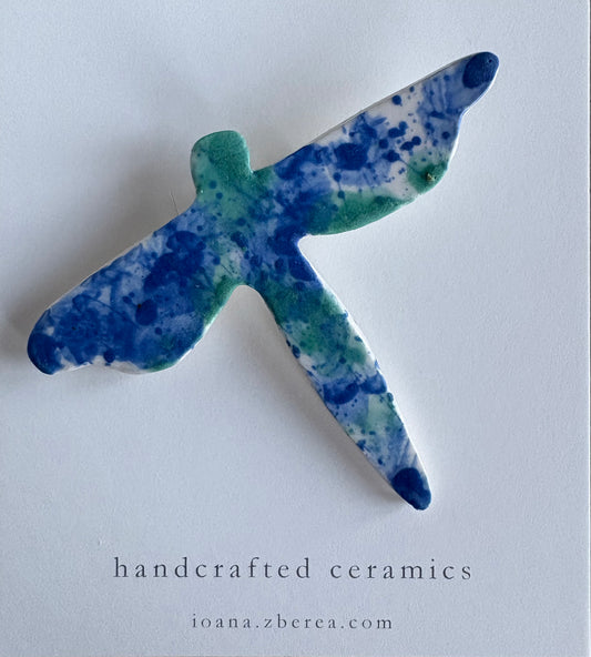 Dragonfly - Porcelain brooch